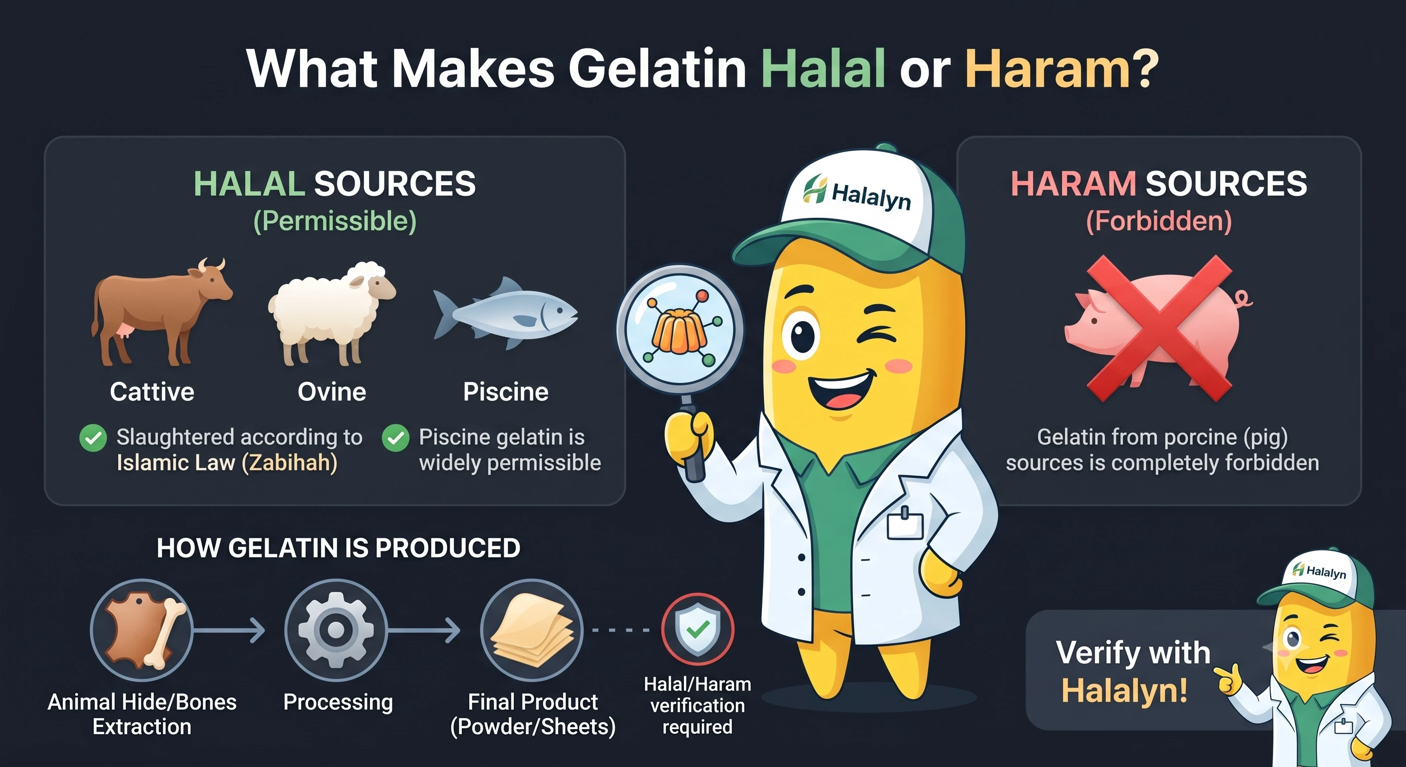 What Makes Gelatin Halal or Haram? A Complete Guide to Gelatin Sources